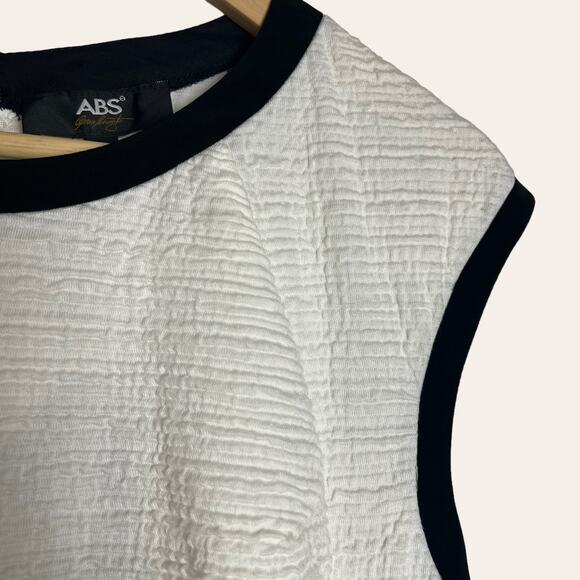 ABS Allen Schwartz Vintage White Fit & Flare Skater Dress Size L - Picture 5 of 8